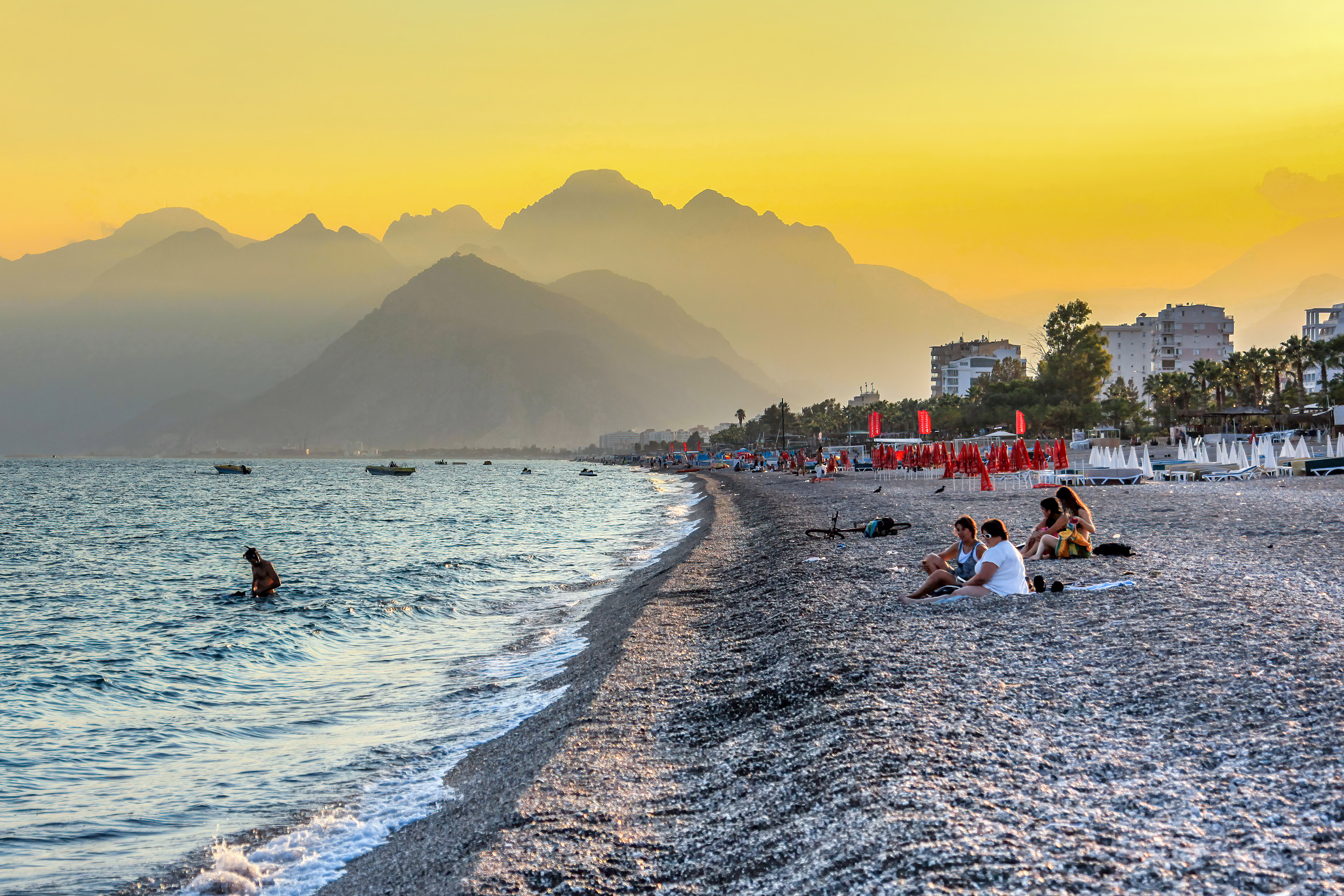 Antalya coastline and turquoise sea